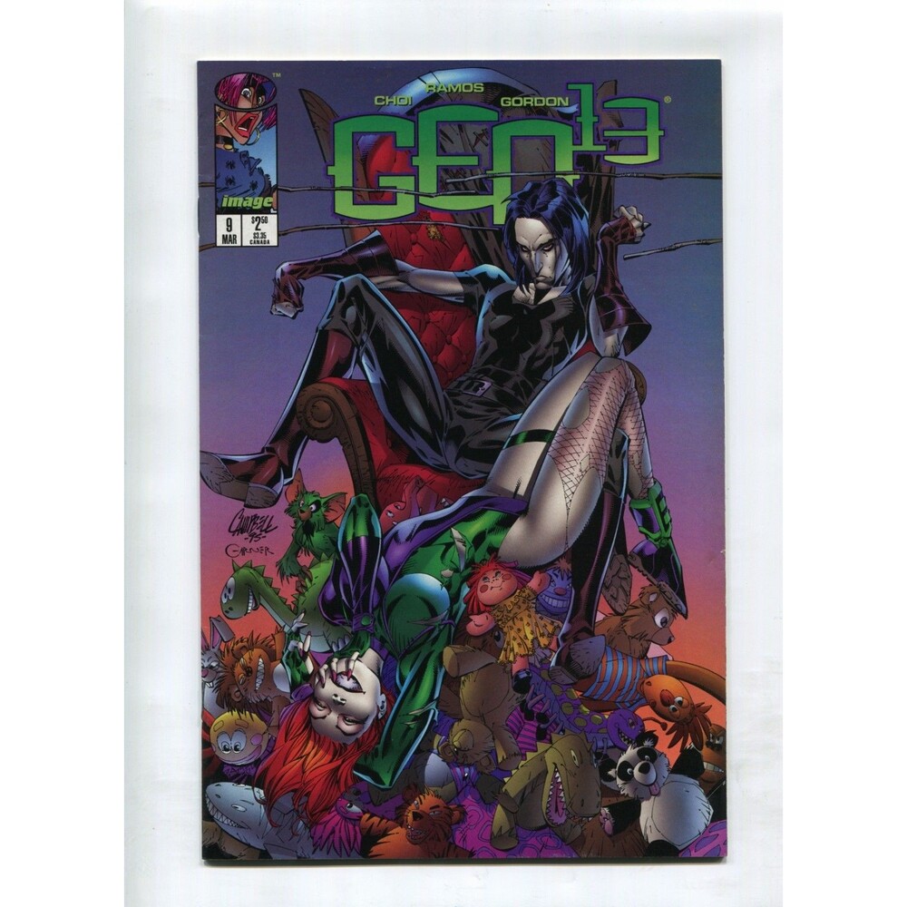 Gen 13 #9  Image Comics Brandon Choi Jim Lee J. Scott Campbell 1996 Comic Book